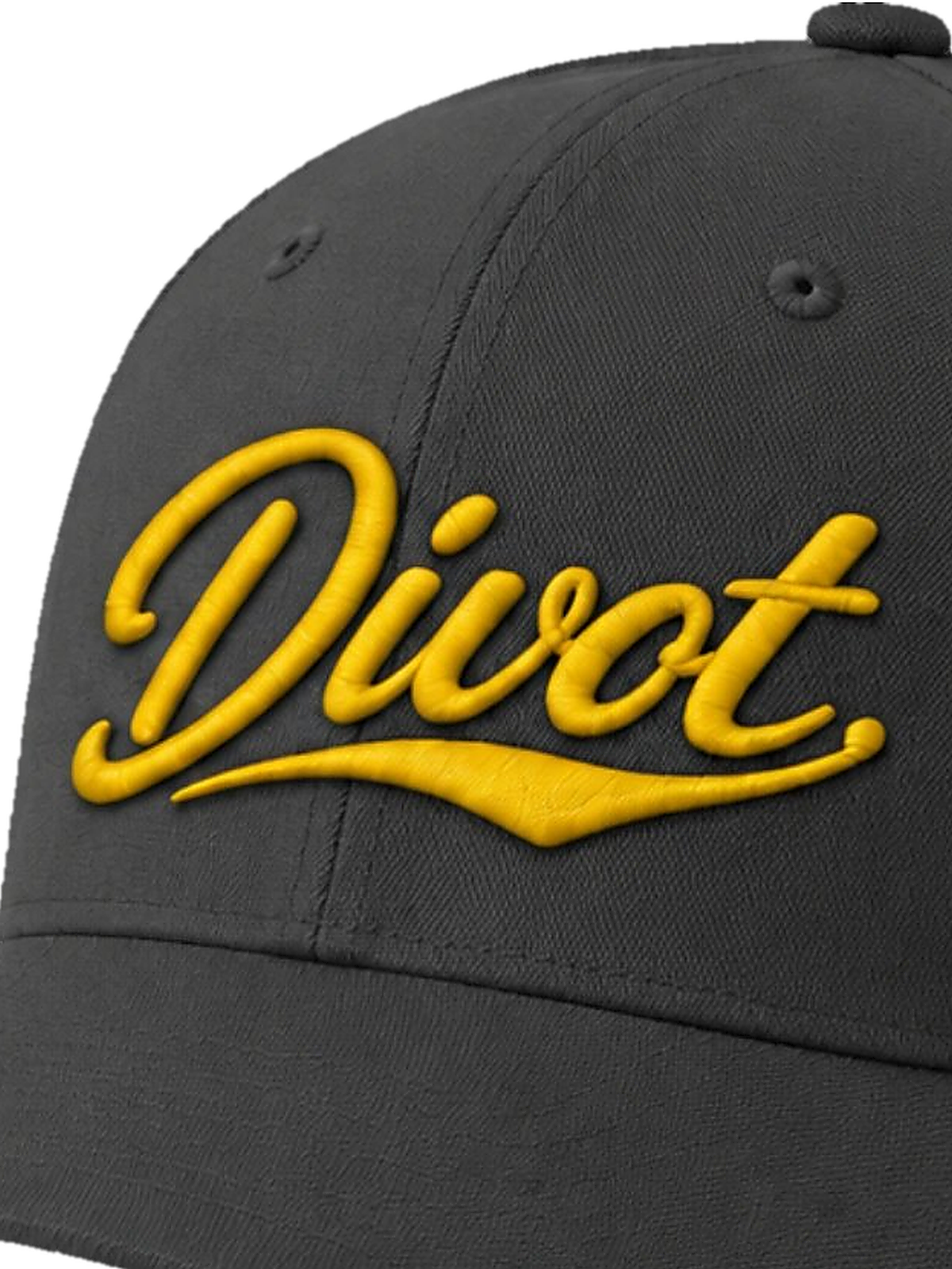 Divot Golf black polo product detail